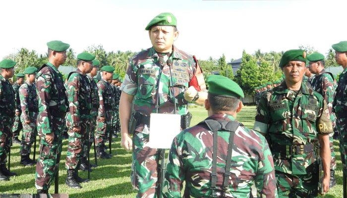 Dandim 1314/Gorut Pimpin Apel Gelar Pasukan Pengamanan Pilkada 2024