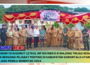 Dandim 1314/Gorut Letkol Inf Rayner D.R Wajong Pantau Kesiapan TPS Bersama Tim Pemkab