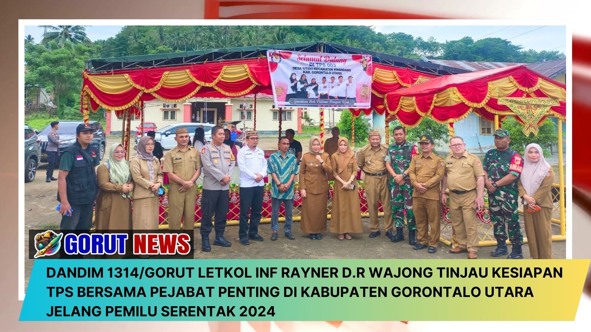 Komandan Distrik Militer (Dandim) 1314/Gorontalo Utara, Letkol Inf Rayner D.R Wajong