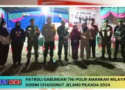 Patroli Gabungan TNI-Polri Amankan Wilayah Kodim 1314/Gorut Jelang Pilkada 2024