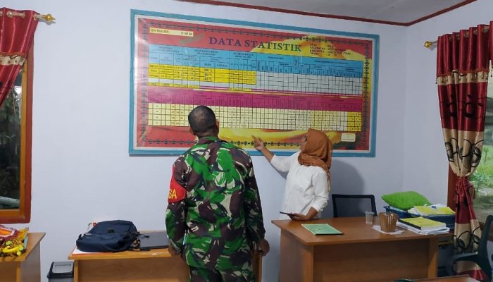Babinsa Koramil 1314-02/Atinggola, melaksanakan Komunikasi Sosial (Komsos) bersama perangkat Desa Ipilo
