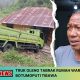 Truk Oleng Tabrak Rumah Warga di Desa Botumoputi Tibawa