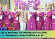 Suasana Meriah di TPS 002 Desa Botumoputi, Pesta Demokrasi dengan Sentuhan Adat