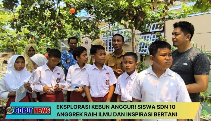Eksplorasi Kebun Anggur! Siswa SDN 10 Anggrek Raih Ilmu dan Inspirasi Bertani
