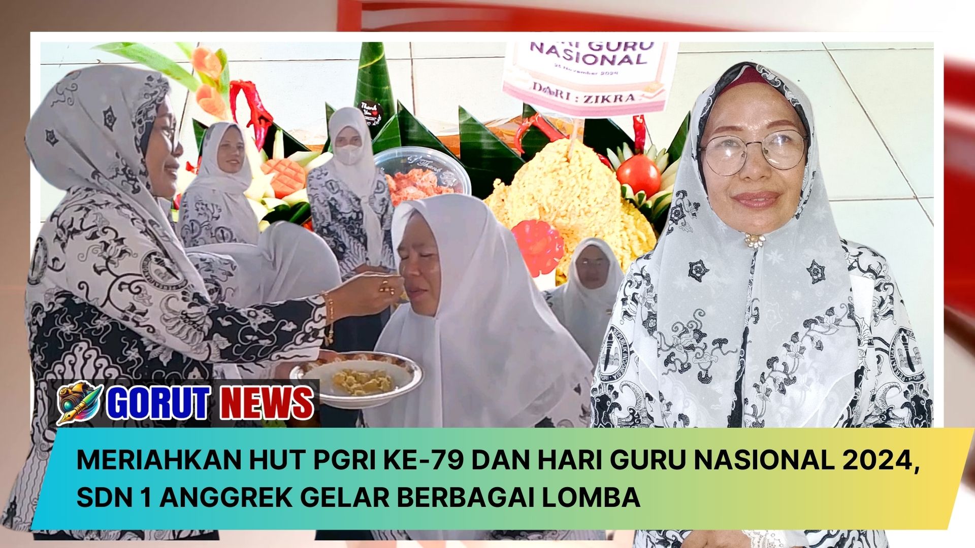 Meriahkan HUT PGRI ke-79 dan Hari Guru Nasional 2024, SDN 1 Anggrek Gelar Berbagai Lomba