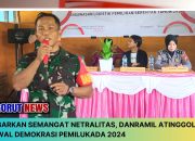 Kobarkan Semangat Netralitas, Danramil Atinggola Kawal Demokrasi Pemilukada 2024