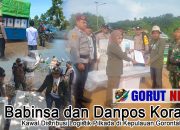 Babinsa dan Danpos Koramil Kawal Distribusi Logistik Pilkada di Kepulauan Gorontalo Utara