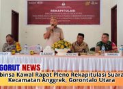 Babinsa Kawal Rapat Pleno Rekapitulasi Suara di Kecamatan Anggrek, Gorontalo Utara