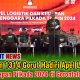 Letnan Kolonel Inf Rayner D.R. Wajong menghadiri Apel Logistik dan Kesiapan Penyelenggara Pilkada Tahun 2024