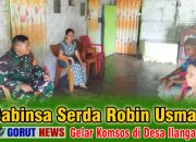 Babinsa Serda Robin Usman Gelar Komsos di Desa Ilangata