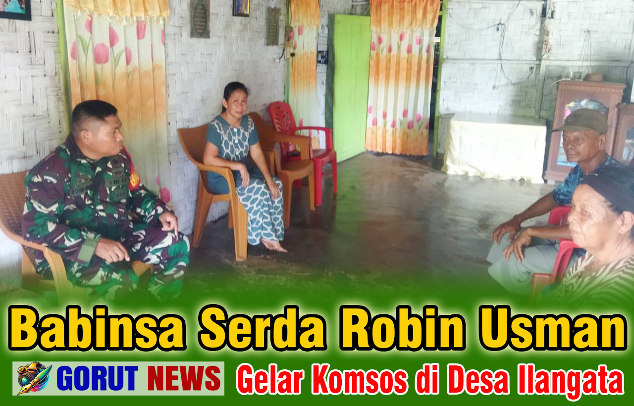 TNI Serda Robin Usman Komsos Warga Desa Ilangata