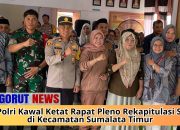 TNI-Polri Kawal Ketat Rapat Pleno Rekapitulasi Suara di Kecamatan Sumalata Timur