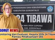Monitoring dan Evaluasi, Kepala SDN 24 Tibawa Pantau Pelaksanaan SAS