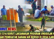 Kodim 1314/Gorut Laksanakan Program Unggulan Kasad Dengan Pembuatan Sarana Air Bersih
