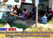 Babinsa Koramil 1314-02/Atinggola Gelar Komsos Bersama Kelompok Tani Mekar di Desa Motomingo