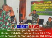 Pembinaan Jaring Mitra Karib Kodim 1314/Gorontalo Utara TA 2024, Memperkokoh Kemanunggalan TNI-Rakyat