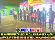 Pos Pengamanan TNI-Polri dalam Rangka Natal 2024 dan Tahun Baru 2025 di Desa Molingkapoto, Kwandang