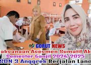 Pelaksanaan Asesmen Sumatif Akhir Semester Ganjil 2024/2025 di SDN 3 Anggrek Berjalan Lancar