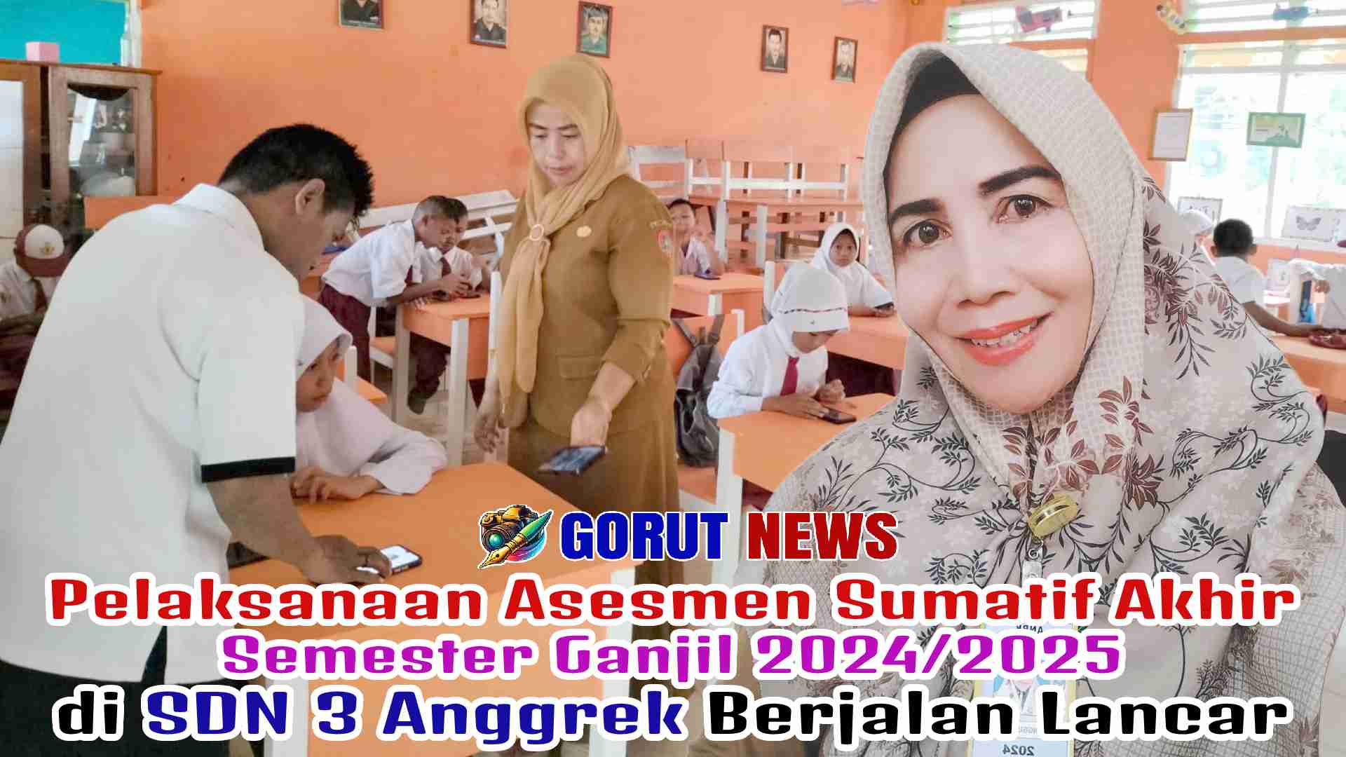 Pelaksanaan Asesmen Sumatif Akhir Semester Ganjil 2024/2025 di SDN 3 Anggrek Berjalan Lancar