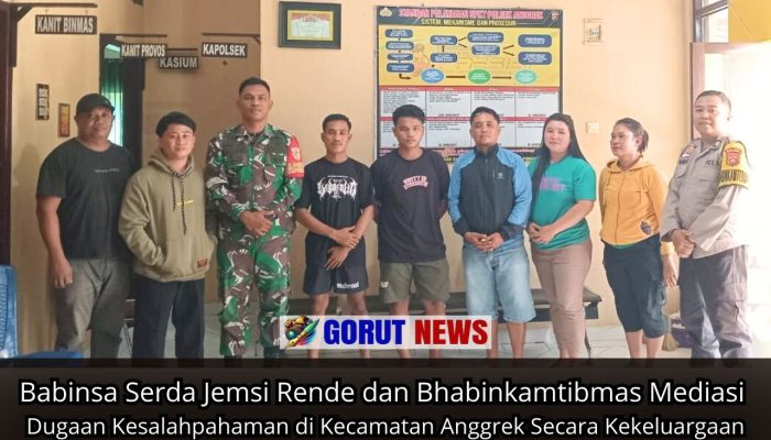 Babinsa Serda Jemsi Rende dan Bhabinkamtibmas Mediasi Dugaan Kesalahpahaman di Kecamatan Anggrek