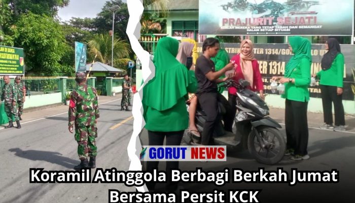 Koramil Atinggola Berbagi Berkah Jumat Bersama Persit KCK