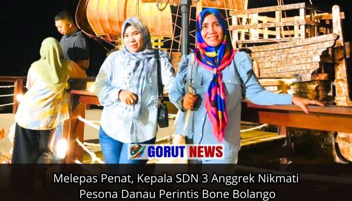 Melepas Penat, Kepala SDN 3 Anggrek Nikmati Pesona Danau Perintis Bone Bolango