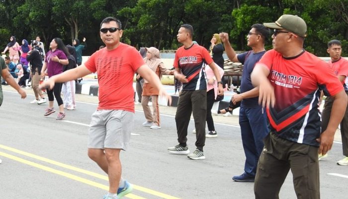 Dandim 1314/Gorut Hadiri Car Free Day di Taman Rakyat Gorontalo Utara