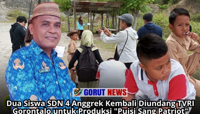 Dua Siswa SDN 4 Anggrek Kembali Diundang TVRI Gorontalo untuk Produksi “Puisi Sang Patriot”