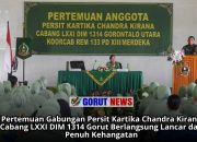 Pertemuan Gabungan Persit KCK Cabang LXXI DIM 1314 Gorut Berlangsung Sukses