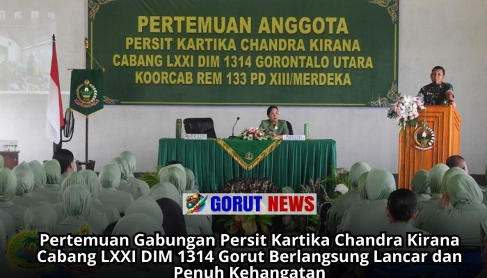 Pertemuan Gabungan Persit KCK Cabang LXXI DIM 1314 Gorut Berlangsung Sukses
