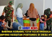 Babinsa Koramil 1314-02/Atinggola Dampingi Kegiatan Posyandu di Desa Ipilo