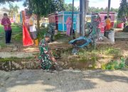 Koramil 1314-02/Atinggola Bersama Forkopimcam Bersihkan Lapangan Dan Drainase Kecamatan