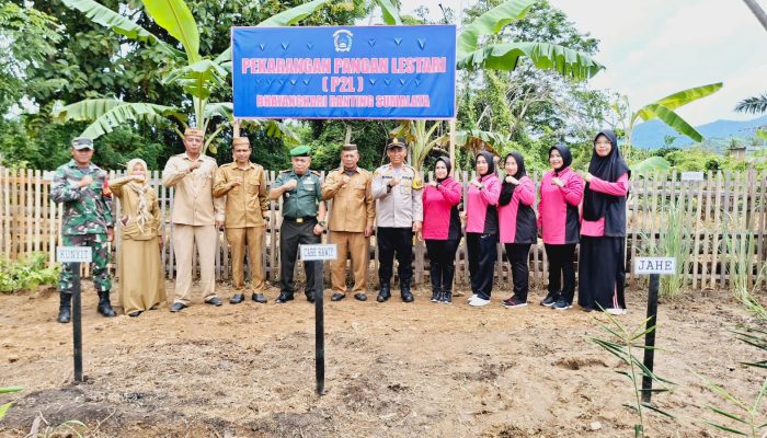 Danramil 1314-03/Sumalata Hadiri Program Pangan Lestari Diluncurkan di Polsek Sumalata