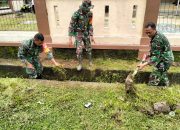 Karya Bakti Babinsa di Sarana Ibadah Mesjid Al-Insan Desa Moluo