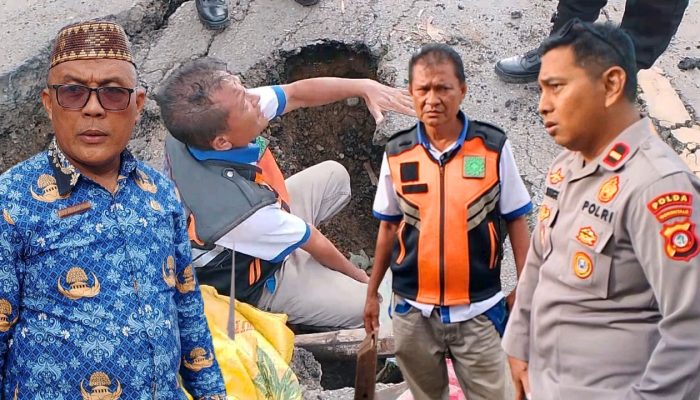 Jalan Desa Putiana Rusak Parah, Camat Anggrek Tinjau Lokasi