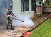 Kodim 1314/Gorut Gelar Penyemprotan Fogging untuk Mencegah DBD