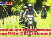 Dandim 1314/Gorut Pimpin Peninjauan Lokasi Persiapan TMMD ke-124 TA.2025 di Gorontalo Utara