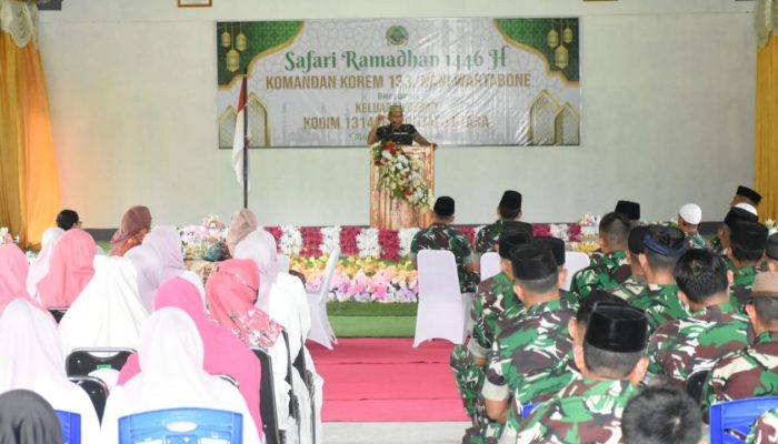 Danrem 133/NW Gelar Buka Puasa Bersama dalam Safari Ramadhan 1446 H di Kodim Gorut