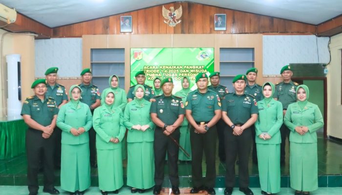 Kodim 1304/Gorontalo Gelar Upacara Kenaikan Pangkat dan Purna Tugas
