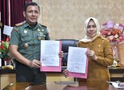 Dandim 1314 Gorontalo Utara Teken Nota Kesepakatan TMMD 2025 Bersama Pj. Bupati