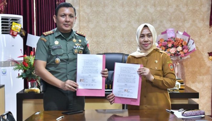 Dandim 1314 Gorontalo Utara Teken Nota Kesepakatan TMMD 2025 Bersama Pj. Bupati
