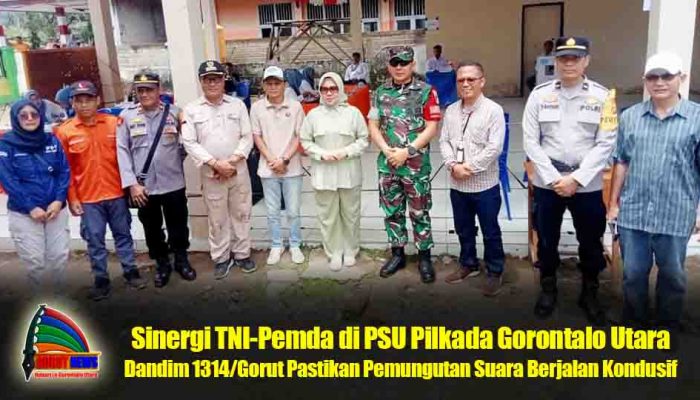 Letkol Inf Reyner Pantau PSU Pilkada Gorut Bersama Forkopimda