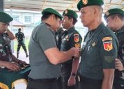 Upacara Korps Raport Kenaikan Pangkat Dan Pelepasan Purna Tugas Personel Kodim 1314/Gorut