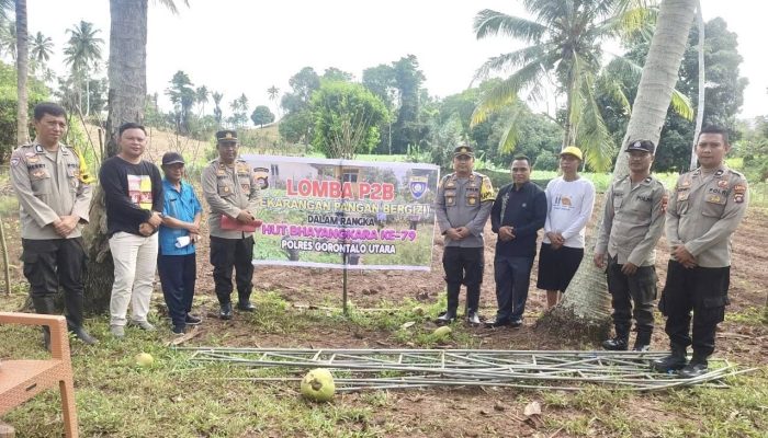 Desa Botuwombato Tunjukkan Pekarangan Sehat di Hadapan Tim Penilai Polres