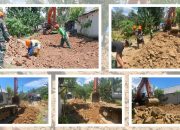 TMMD ke-124 Kodim 1314/Gorut Buka Jalan Tani Sepanjang 870 Meter di Desa Ombulodata
