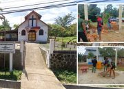 Satgas TMMD ke-124 Kodim 1314/Gorut Bantu Pembangunan Gereja GPIG Bethel Tutuwoto
