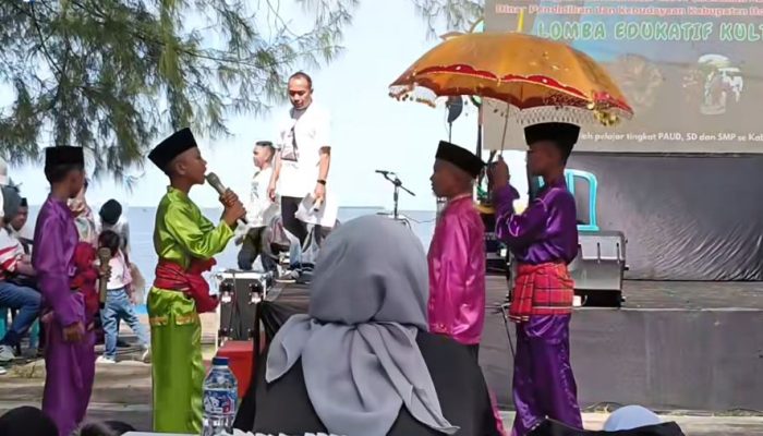 Empat Siswa SDN 06 Tilamuta Tampil Memukau Membawakan Tujai di Lomba Edukatif Kultural se-Kabupaten Boalemo