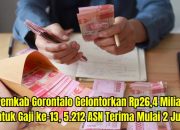 5.212 ASN Pemkab Gorontalo Terima Gaji ke-13 Mulai 2 Juni 2025