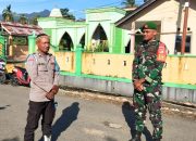 Babinsa dan Bhabinkamtibmas Amankan Sholat Idul Adha di Bulontio Barat