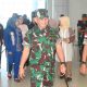 Komandan Korem (Danrem) 133/Nani Wartabone Brigjen TNI Hardo Toga Parlindungan Sihotang menyambut kedatangan Pangdam XIII/Merdeka Mayjen TNI Suhardi, S.I.P